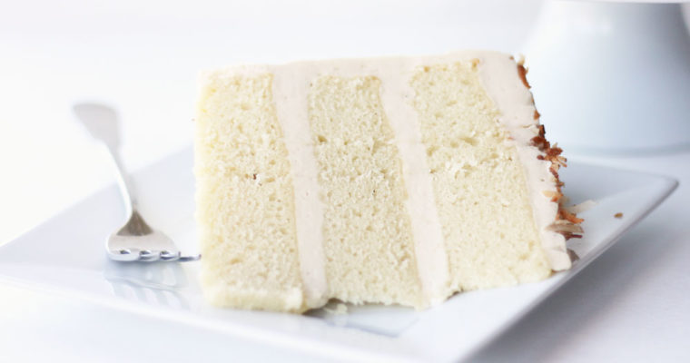 Vanilla coconut milk cake – White Cake